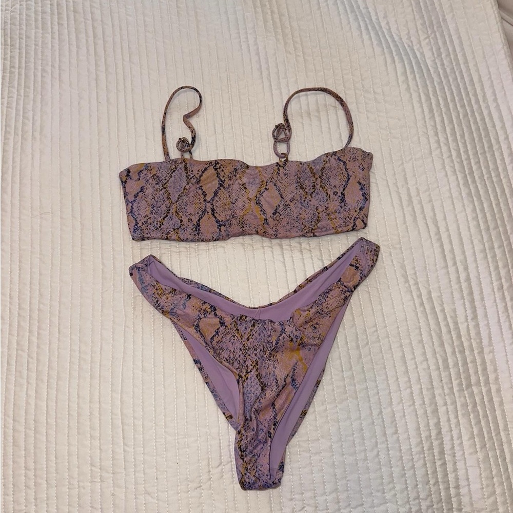 LSPACE Snakeskin Bikini